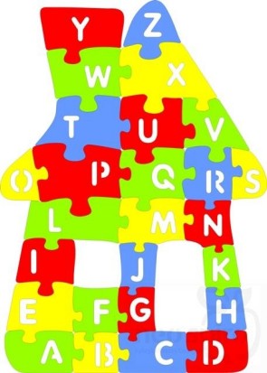 Barvna sestavljanka- angleška abeceda