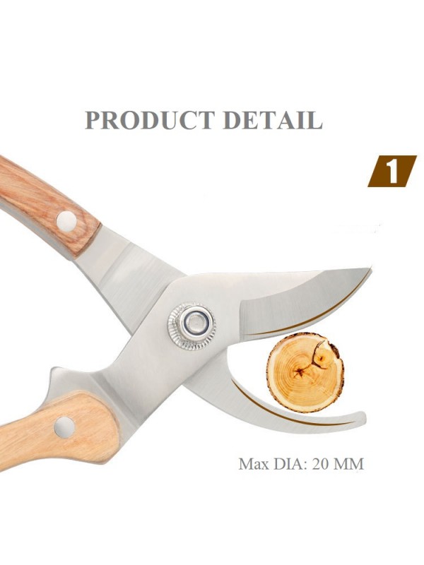 Vrtne škarje iz nerjavečega jekla