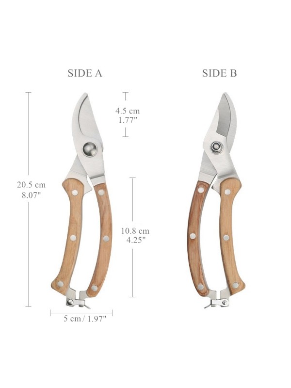 Vrtne škarje iz nerjavečega jekla