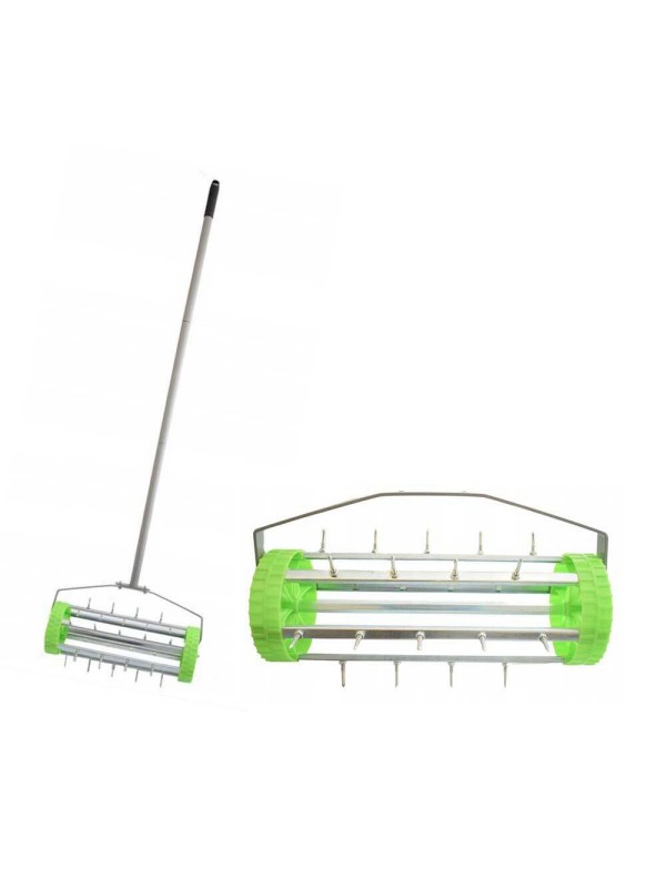 Ročni prezračevalnik trate 420 mm valj s konicami