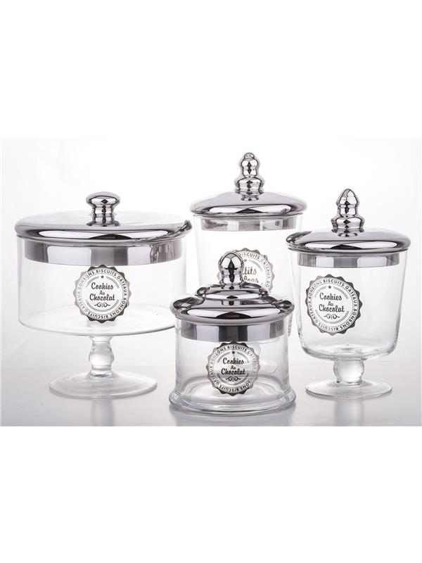 Dekorativna steklena posoda