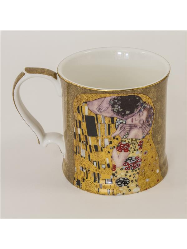 Lonček z dekorjem Gustava Klimta Poljub