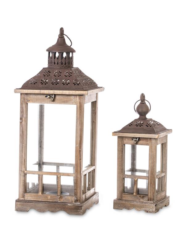 Garnitura lesenih svetilk