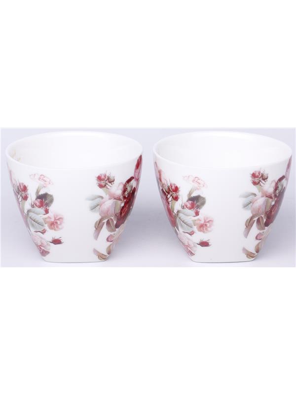 Kpl. Dwóch Filiżanek Z Podstawkami I Łyżeczkami