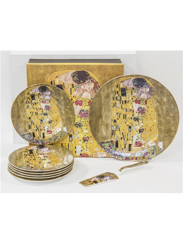 Komplet za pecivo-dekor Klimt Poljub