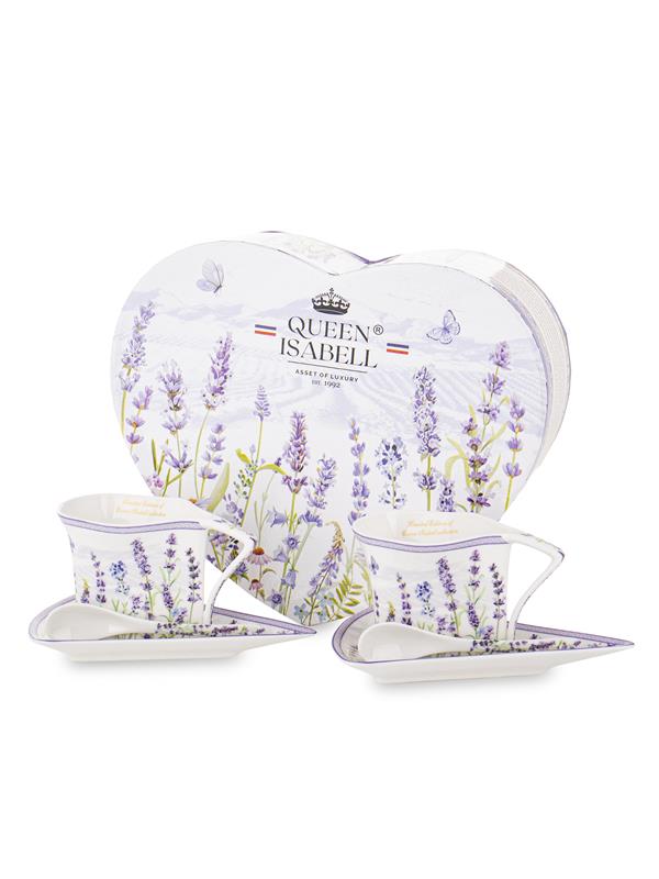 Kpl. Dwóch Filiżanek Z Podstawkami I Łyżeczkami