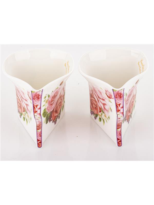 Kpl.dwóch Filiżanek Z Podstawkami I Łyżeczkami