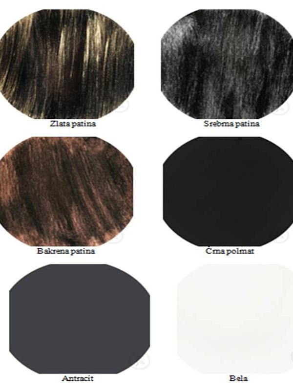 Sedia rivestita in metallo