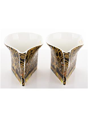 Kpl. Dwóch Filiżanek Z Podstawkami I Łyżeczkami