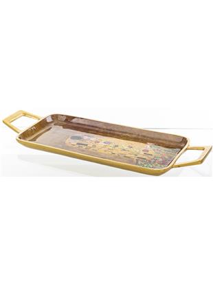 Pladenj z motivom Poljub slikarja Gustava Klimta