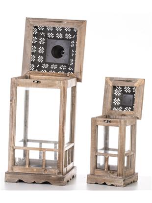 Garnitura lesenih svetilk