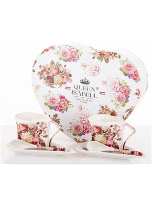 Kpl. Dwóch Filiżanek Z Podstawkami I Łyżkami