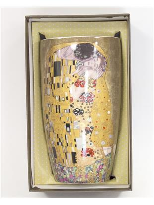 Vaza iz porcelana z dekorjem Gustava Klimta Poljub
