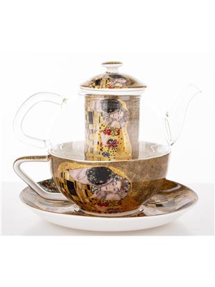 Dzbanek Z Zaparzaczem I Podstawką