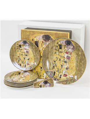 Komplet za pecivo-dekor Klimt Poljub