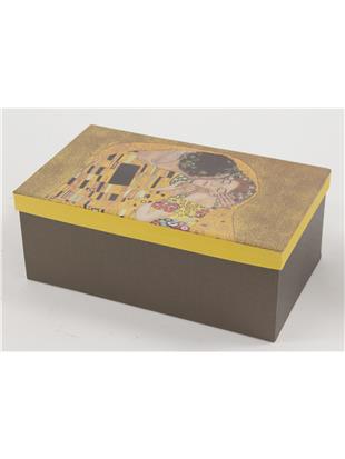 Vaza iz porcelana z dekorjem Gustava Klimta Poljub