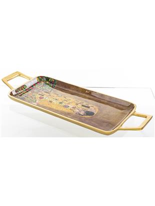 Pladenj z motivom Poljub slikarja Gustava Klimta