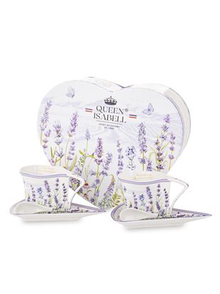 Kpl. Dwóch Filiżanek Z Podstawkami I Łyżeczkami