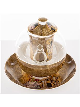 Dzbanek Z Zaparzaczem I Podstawką