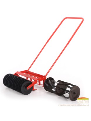 Ročni vrtni kultivator z valjem in krožniki 42