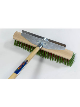 Scopa da strada con raschietto in metallo