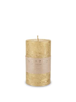 Pl Sveče rustikalni kovinski valj Srednje zlato