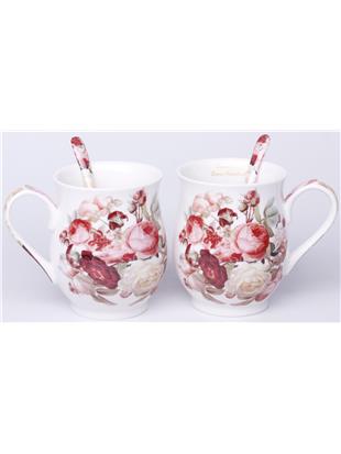 Kpl. Dwóch Kubków Z Łyżeczkami