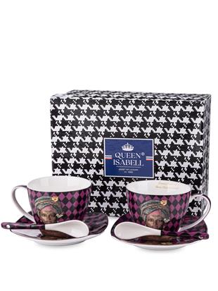 Filiżanka Z Podstawką I Łyżeczką 2+2+2