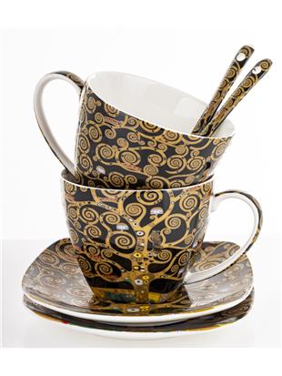 Kpl. Dwóch Filiżanek Z Podstawkami