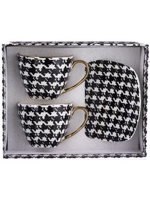 Filiżanka Z Podstawką I Łyżeczką 2+2+2