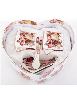 Kpl. Dwóch Filiżanek Z Podstawkami I Łyżkami