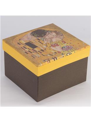 Lonček iz porcelana z dekorjem Klimt Poljub