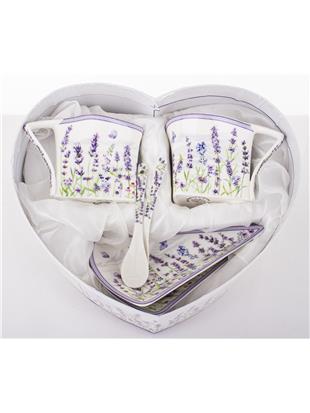 Kpl. Dwóch Filiżanek Z Podstawkami I Łyżeczkami