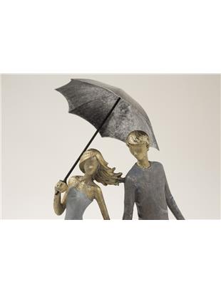 Figurina par z dežnikom