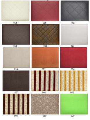 Sedia rivestita in metallo