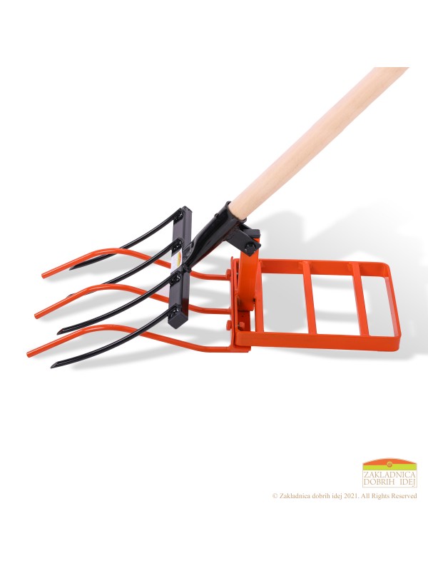 Innovative fork for aeration and loosening the soil 30