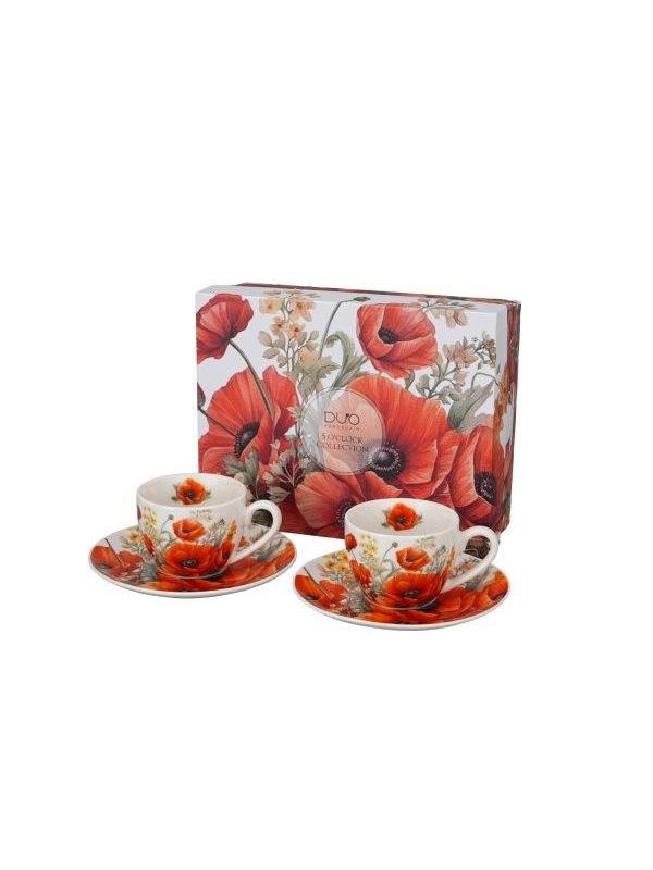 Pl Kpl 2 Filiżanek Ekspresso Ze Spodkiem Maki