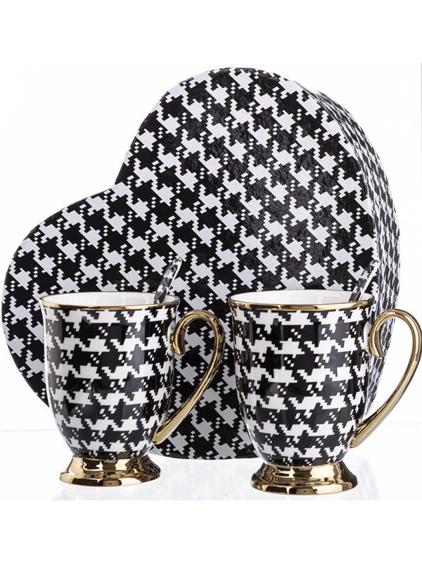 Komplet Kubków Z Łyżeczkami