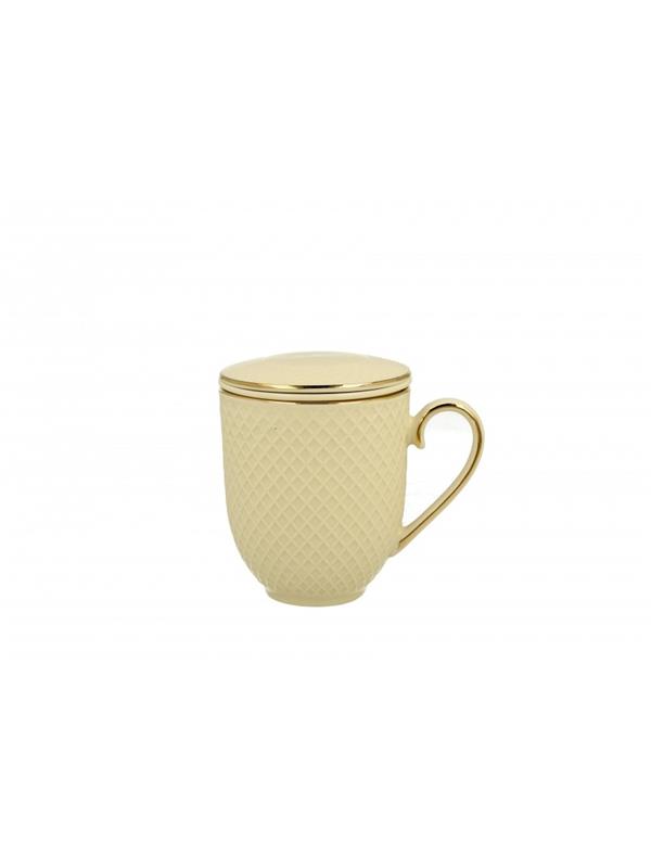 Pl Kubek Z Zaparzaczem Vesper Ecru 420Ml