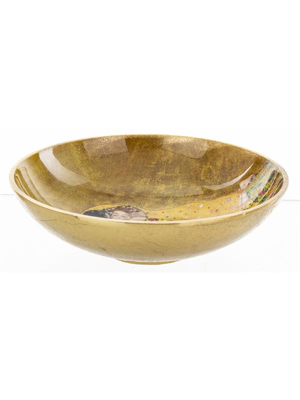 Skleda iz kovine z dekorjem Gustava Klimta Poljub