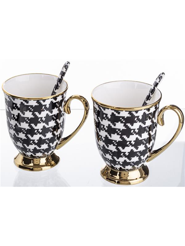 Komplet Kubków Z Łyżeczkami