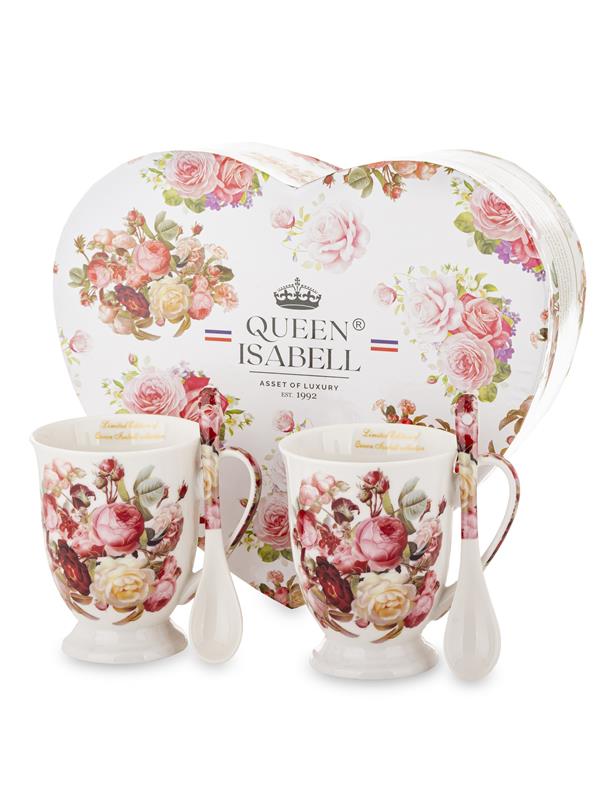 Kpl.dwóch Kubków Z Łyżeczkami