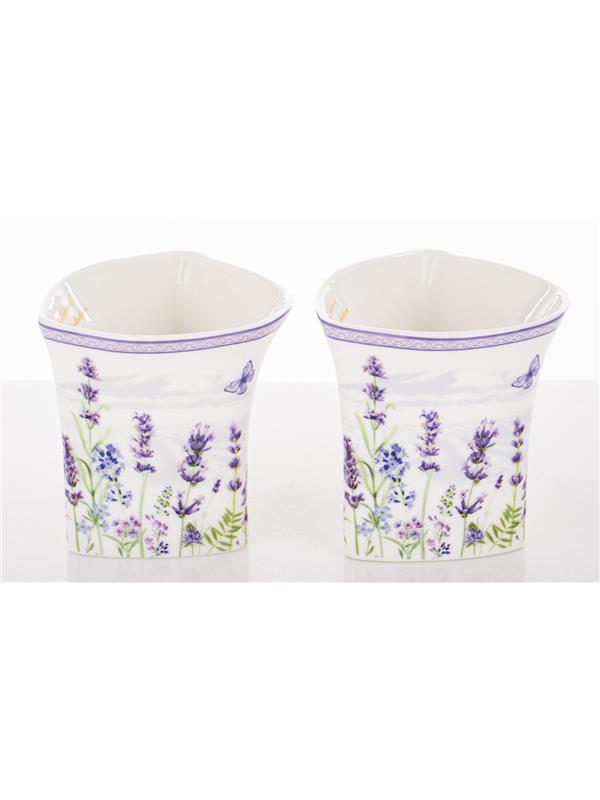 Kpl. Dwóch Filiżanek Z Podstawkami I Łyżeczkami