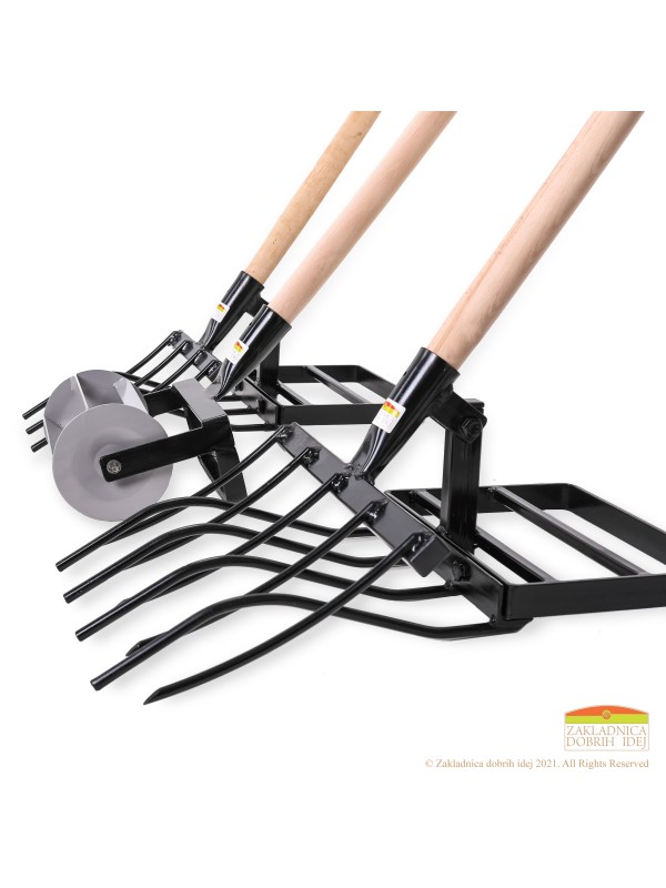 Innovative fork for aeration and loosening the soil 30 BLACK