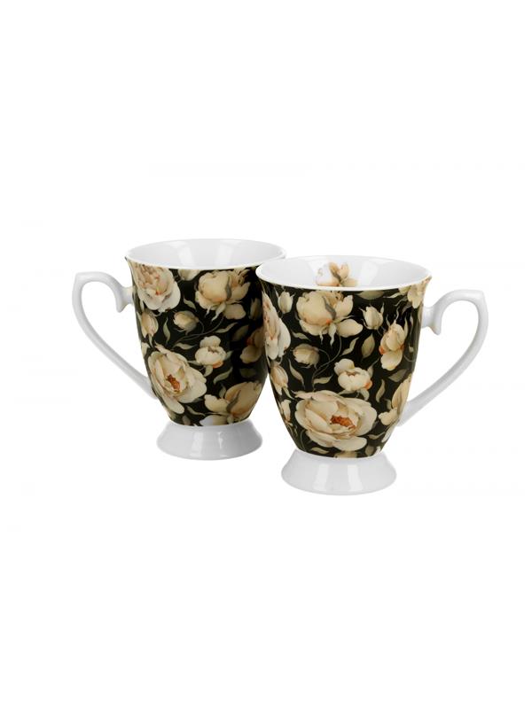 Pl Kubki Royal English Roses Black 2 Szt.