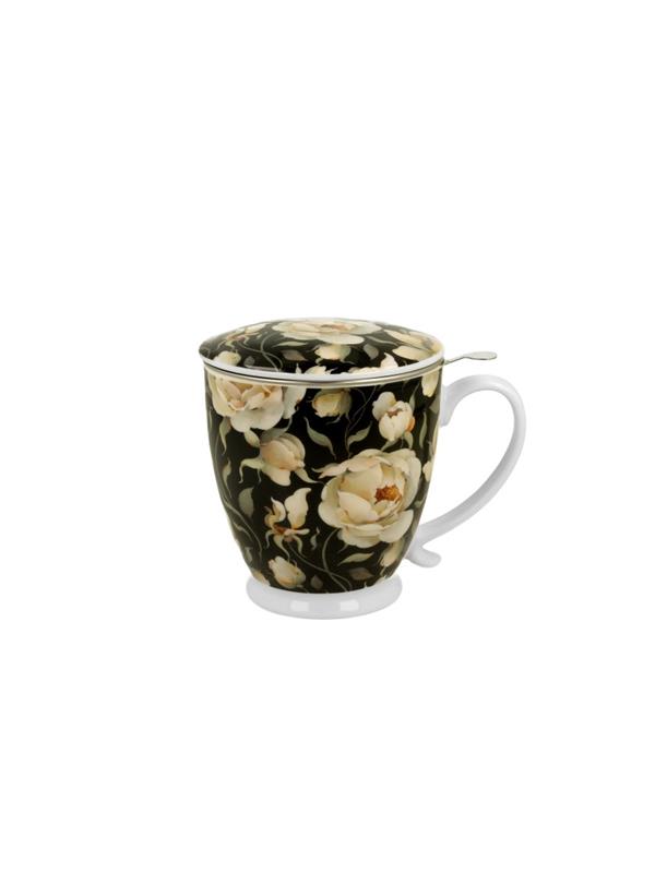 Pl Kubek Na Stopce  Z Zaparzaczem English Roses Bl