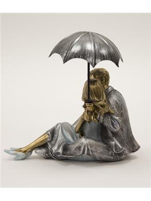 Figurina par z dežnikom
