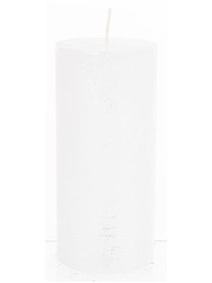 Pl Świeca Rustic Satin Słupek 70/150 Biały Perła