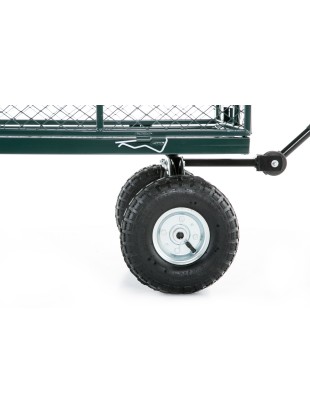 Garden trolley with mesh fence and tarpaulin 450