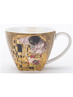 Porcelan-18 delni komplet za kavo-dekor Klimt Poljub